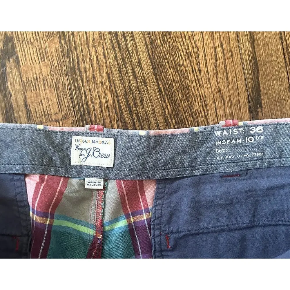 J.Crew Men's Plaid Shorts - size: 36